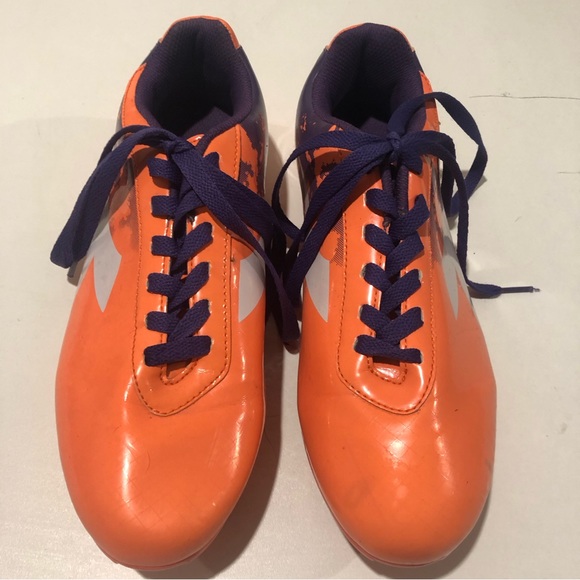 Diadora Soccer Shows Womens Size 8 Orange, Purple and White - Picture 2 of 9